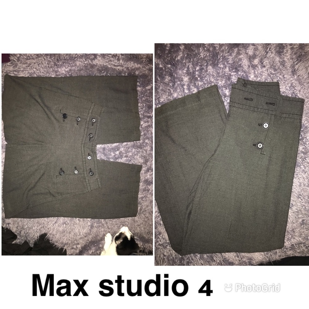 Gray trousers
